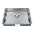 Wells Sinkware 23 in Handcrafted 18 Gauge Undermount Single Bowl ADA Compliant Stainless Steel Kitchen Sink SSU231845